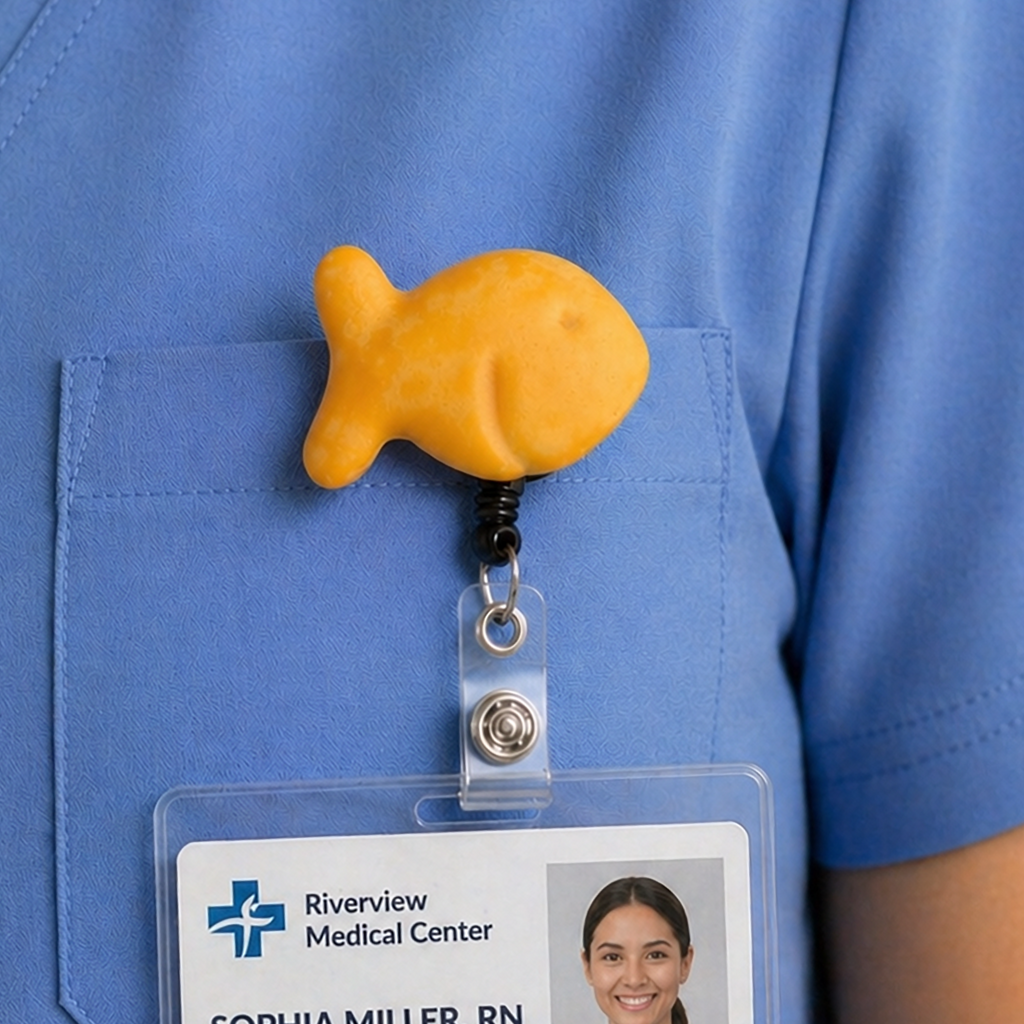 Goldfish Badge Reel Holder