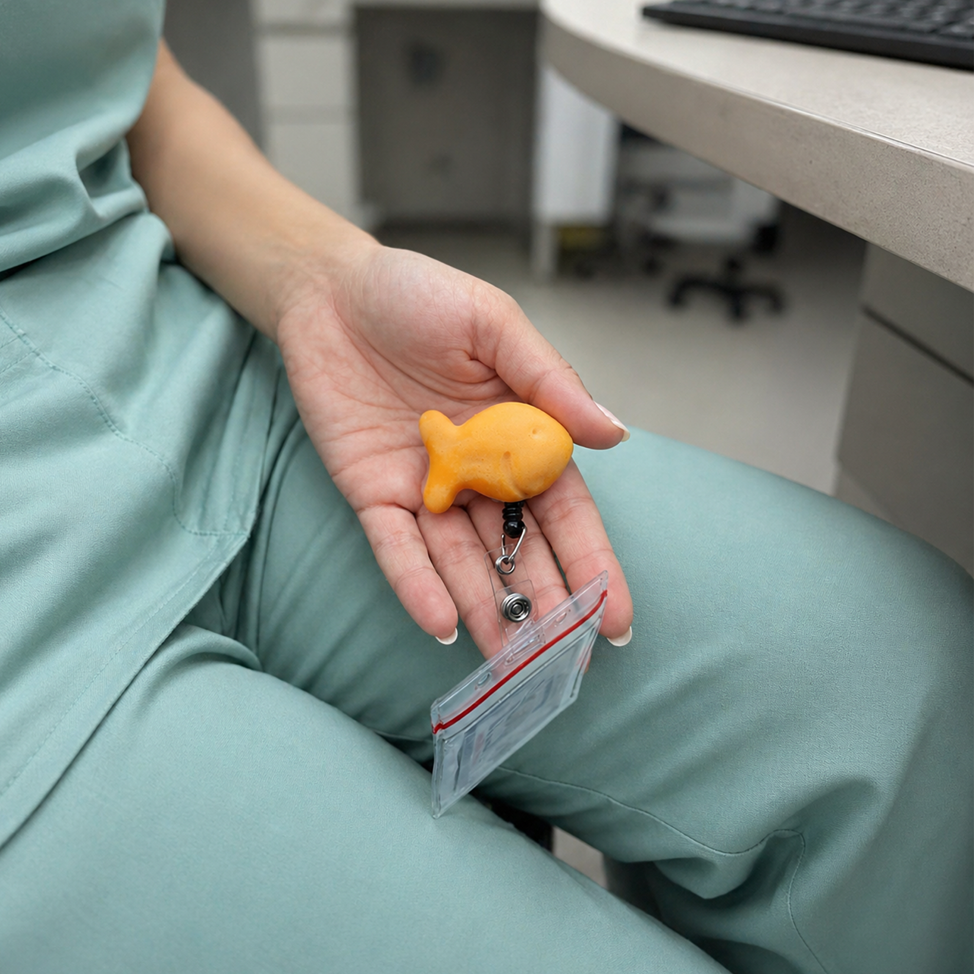Goldfish Badge Reel Holder