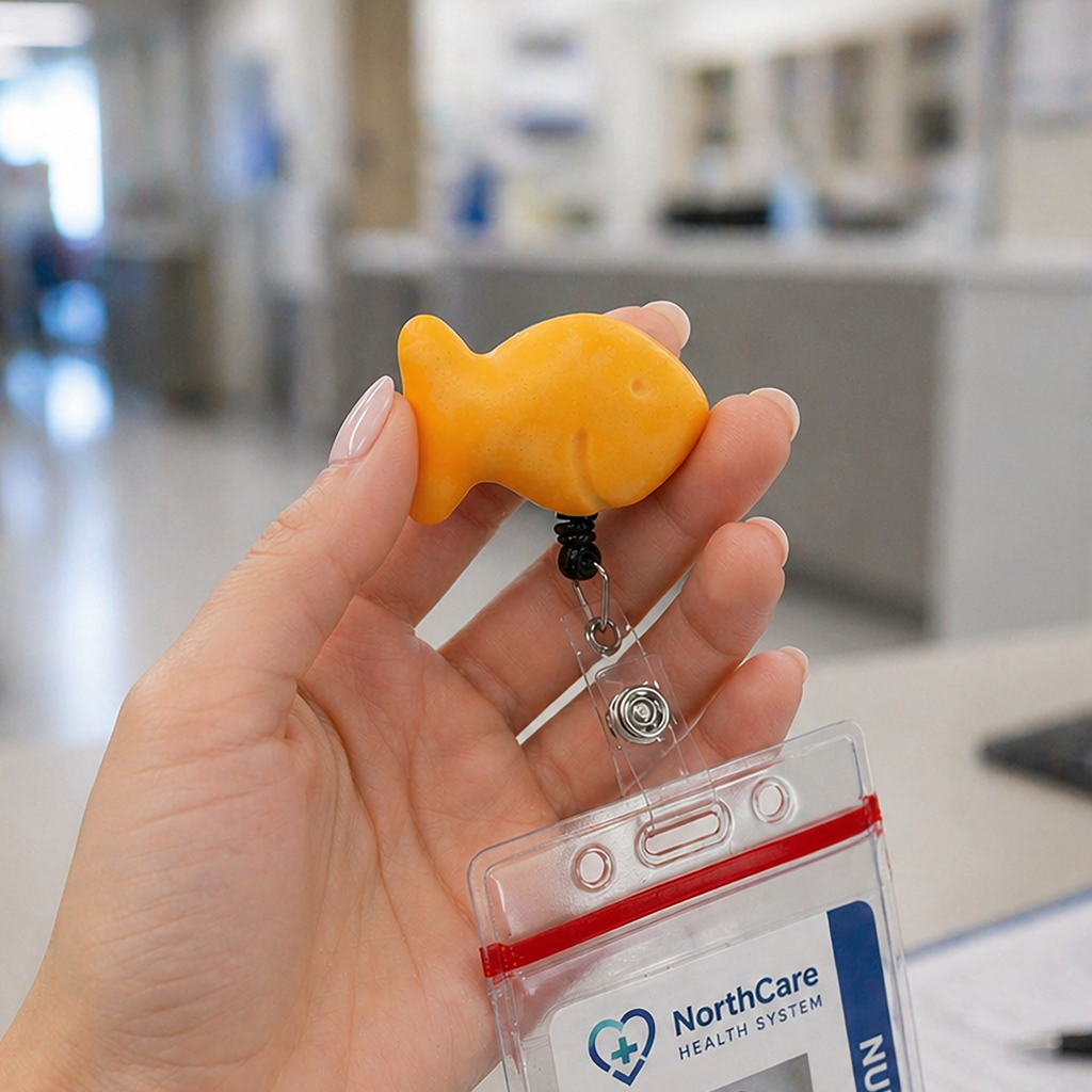 Goldfish Badge Reel Holder